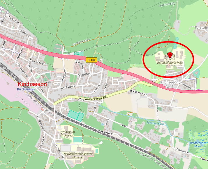 Karte von Kirchseeon