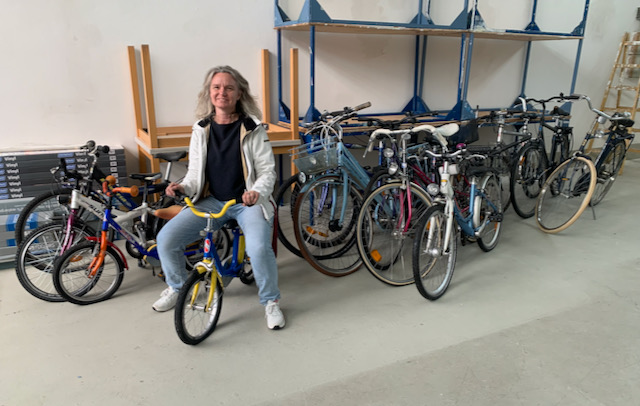 Gespendete Fahrräder